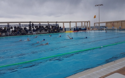 Imatge del partit entre el Mataró i l'Astralpool Natació Sabadell | Joan Blanch